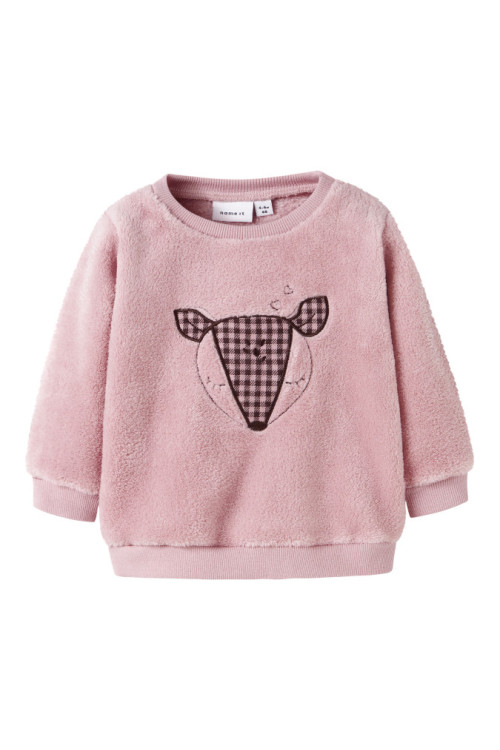 SUDADERA PELUCHE BEBE ROSA SUDADERA PELUCHE BEBE ROSA