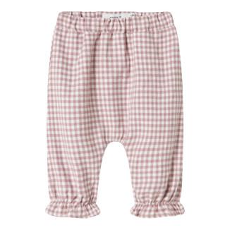 PANTALON BOMBACHO VICHY ROSA Y BLANCO