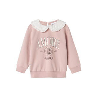 SUDADERA AMORE ROSA CON CUELLO