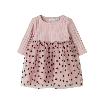 VESTIDO TUL CORAZONES PINK