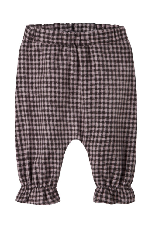 PANTALÓN BOMBACHO VICHY ROSA Y MARRÓN PANTALÓN BOMBACHO VICHY ROSA Y MARRÓN