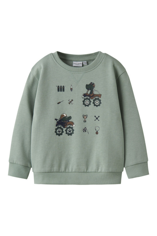 SUDADERA DINO RACIN VERDE MENTA