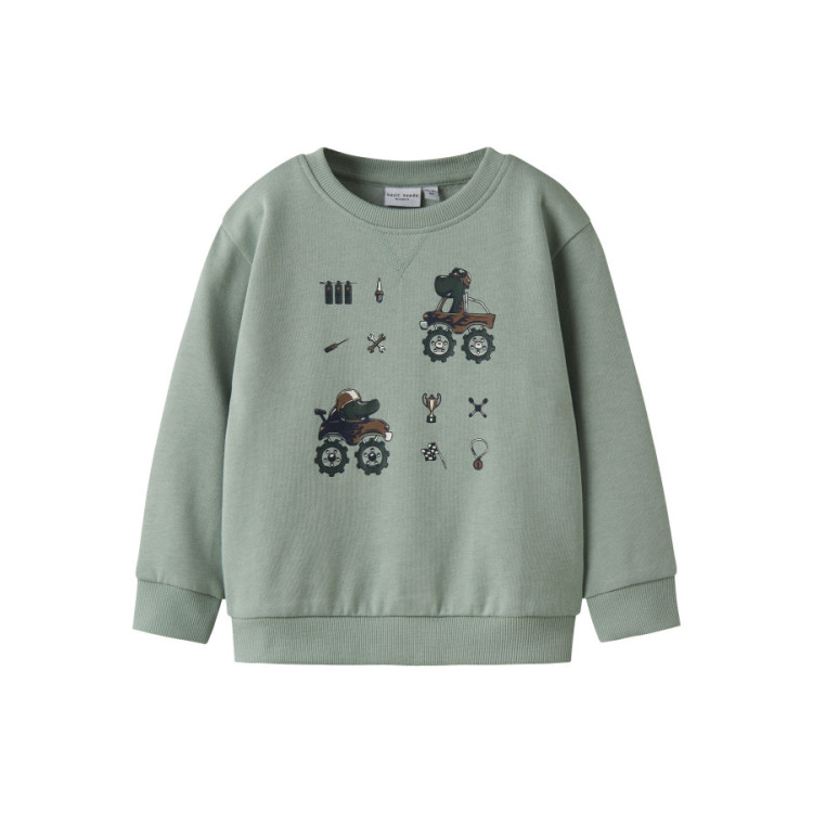 SUDADERA DINO RACIN VERDE MENTA