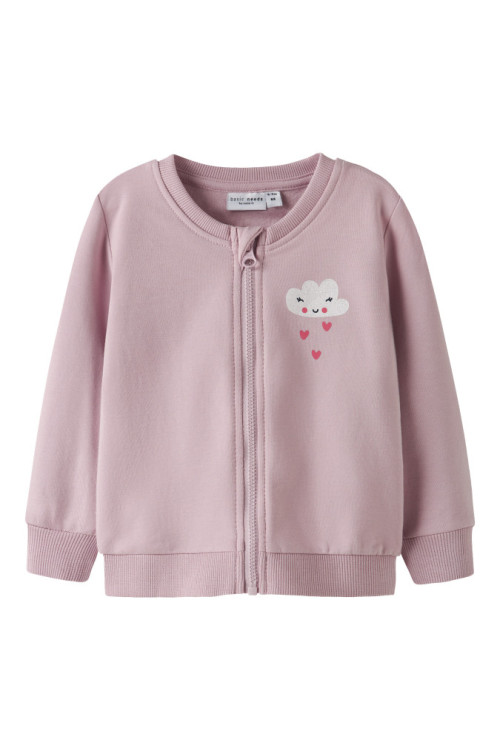 SUDADERA NUBE ROSA BEBE