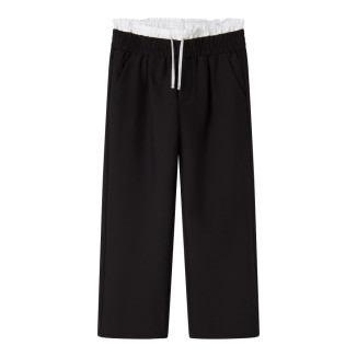 PANTALON PINZA DOBLE CINTURA NEGRO