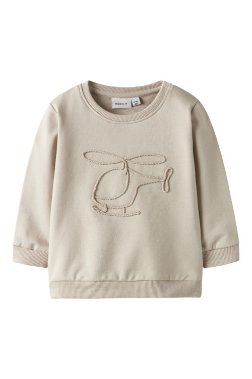 SUDADERA HELICOPTERO BEIGE