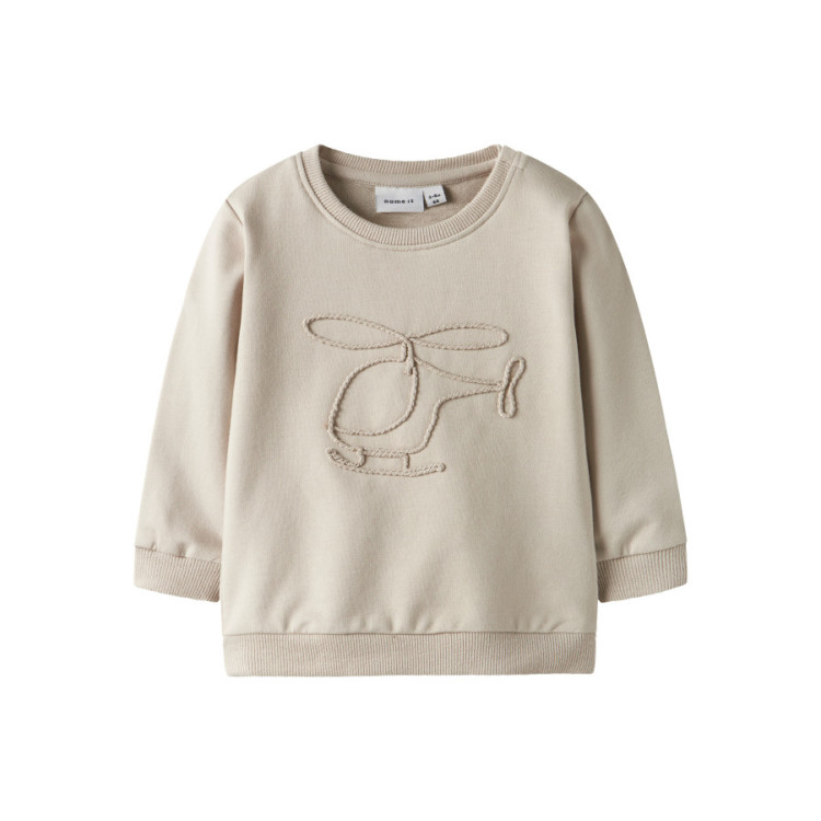 SUDADERA HELICOPTERO BEIGE