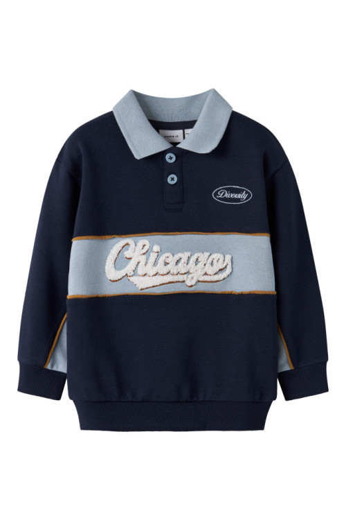 SUDADERA CHICAGO CELESTE