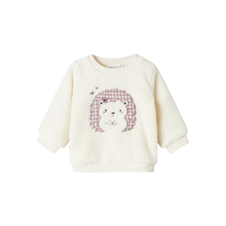 SUDADERA PELUCHE BEBE BLANCO SUDADERA PELUCHE BEBE BLANCO