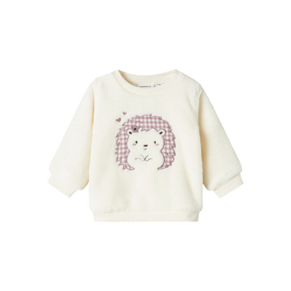 SUDADERA PELUCHE BEBE BLANCO