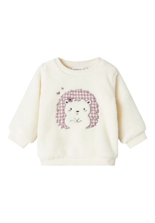 SUDADERA PELUCHE BEBE BLANCO