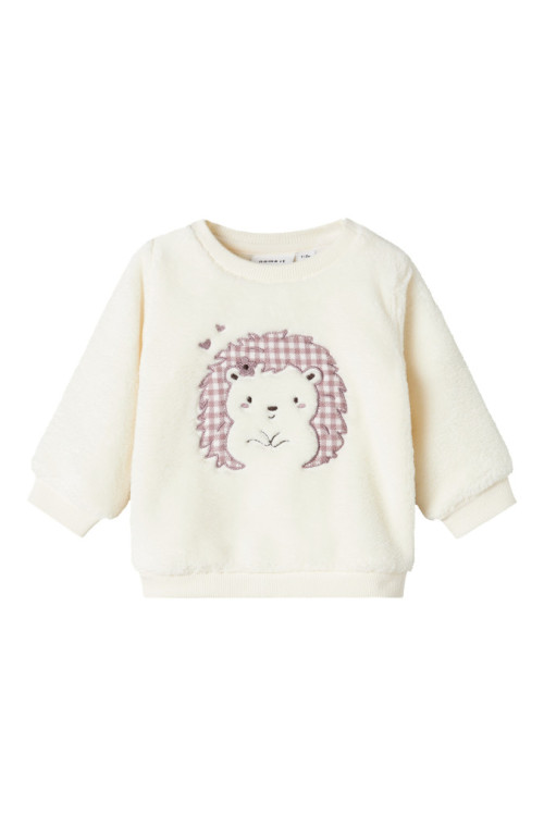 SUDADERA PELUCHE BEBE BLANCO