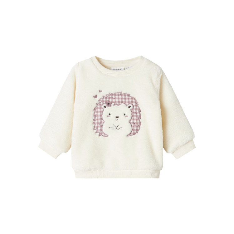 SUDADERA PELUCHE BEBE BLANCO