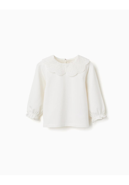 CAMISETA M/L CON CUELLO BORDADO BABY CAMISETA M/L CON CUELLO BORDADO BABY