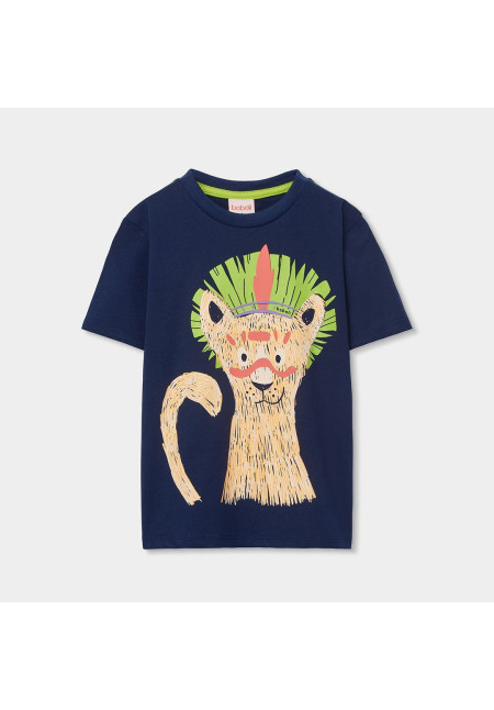 CAMISETA M/C ANIMAL INDIO BOBOLI