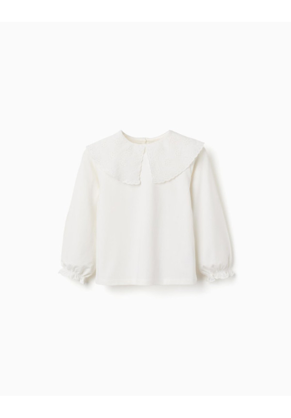 CAMISETA M/L CUELLO BORDADO INFANTIL