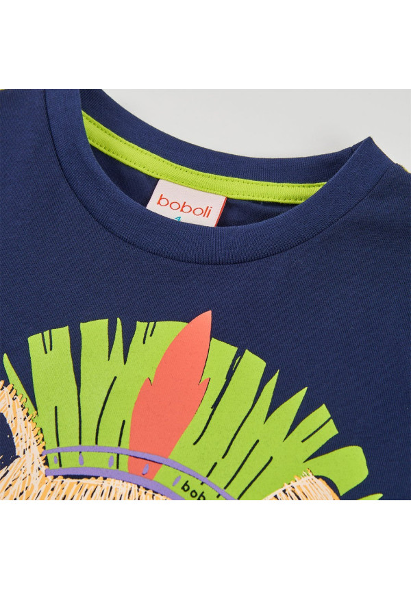 CAMISETA M/C ANIMAL INDIO BOBOLI