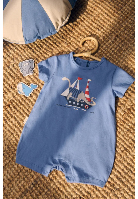PIJAMA M/C DINO AZUL