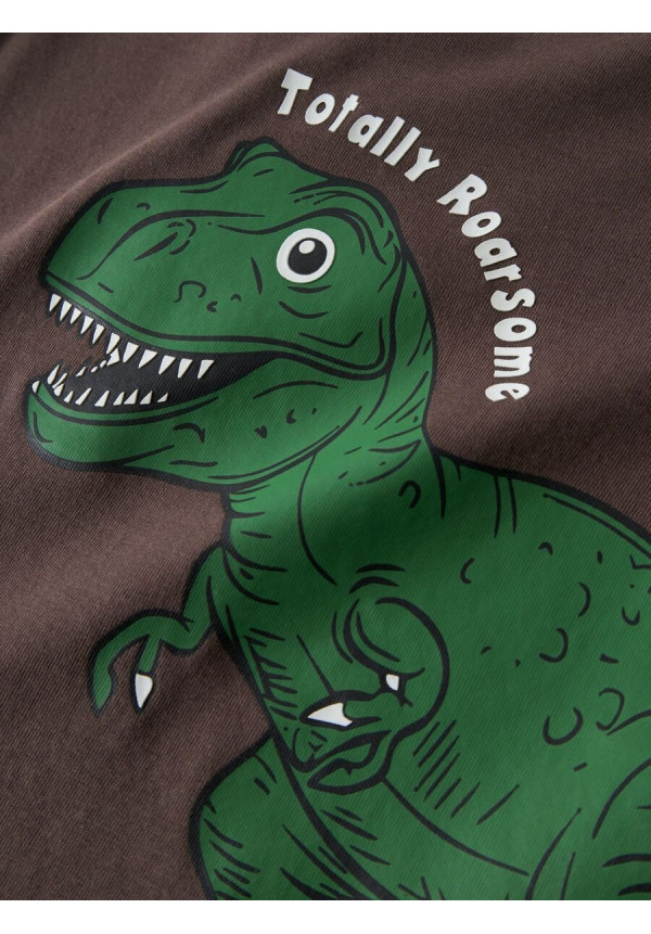 CAMISETA DINO MARRÓN