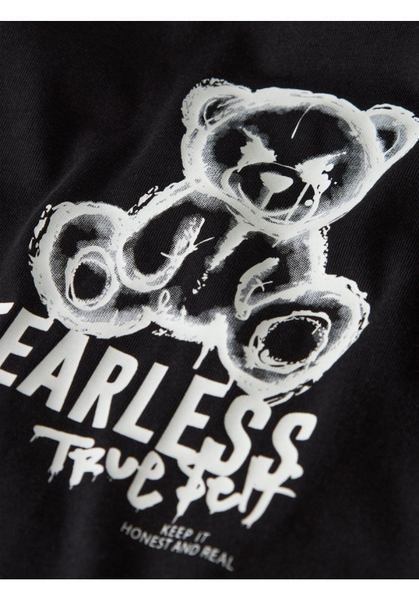 CAMISETA M/C NEGRA OSO