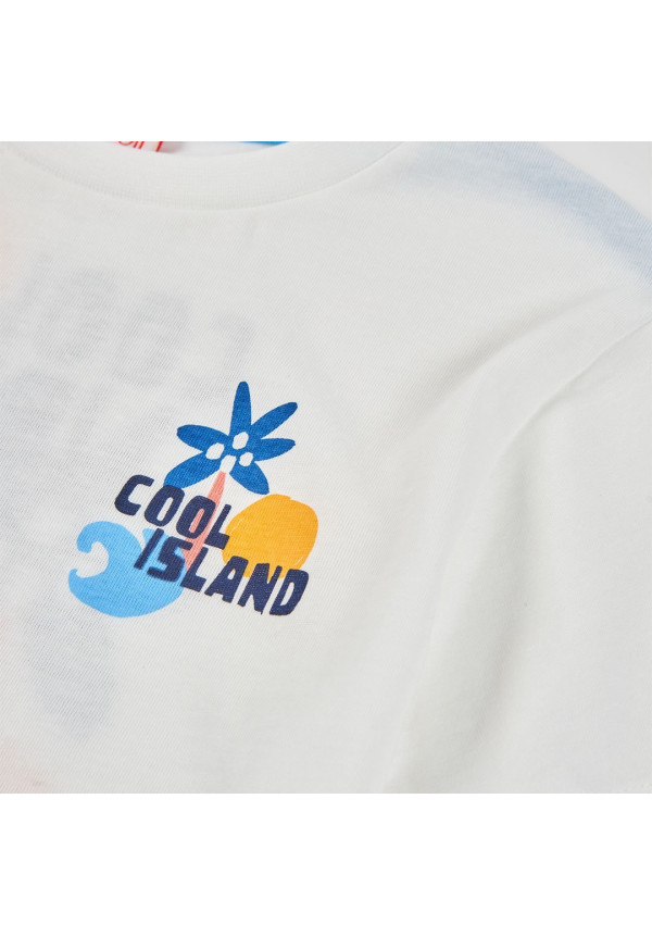 CAMISETA M/C COOL ISLAND BLANCA