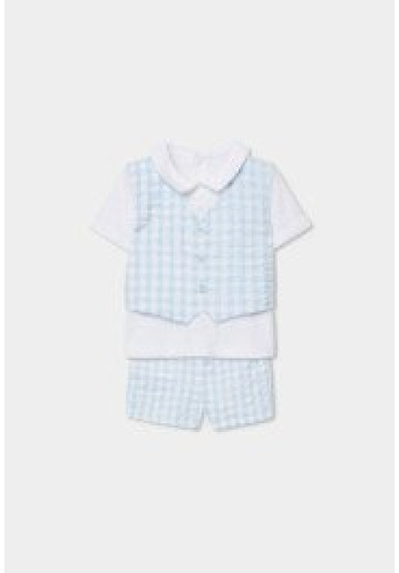 CONJUNTO VICHY CELESTE CONJUNTO VICHY CELESTE