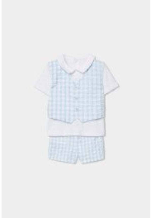 CONJUNTO VICHY CELESTE