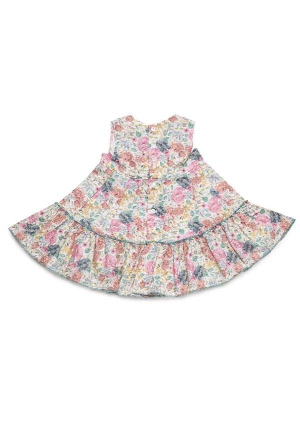 VESTIDO 2VOLANTES FLORES CUADROS