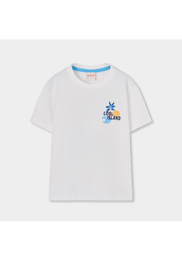 CAMISETA M/C COOL ISLAND BLANCA