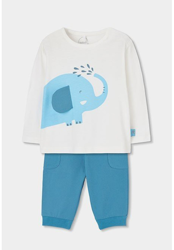 CONJUNTO CAMISETA M/L ELEFANTE