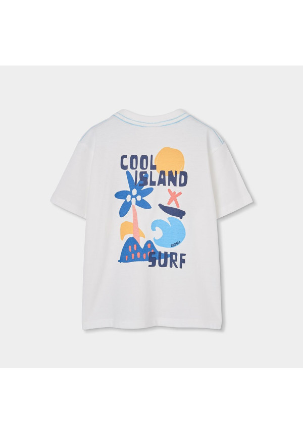 CAMISETA M/C COOL ISLAND BLANCA