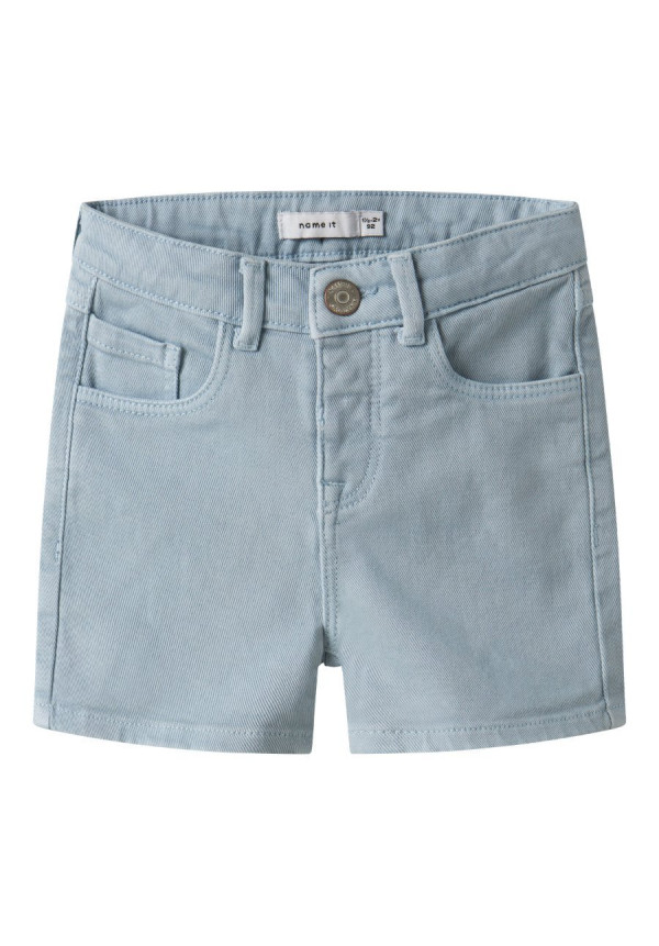 JEANS CORTO AZUL EMPOLVADO