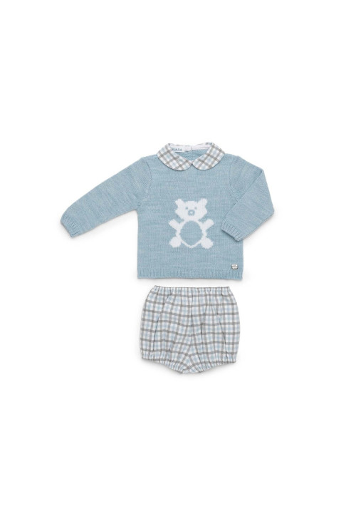 CONJUNTO CUADROS OSO CELESTE