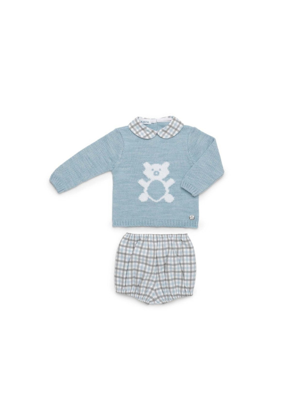 CONJUNTO CUADROS OSO CELESTE