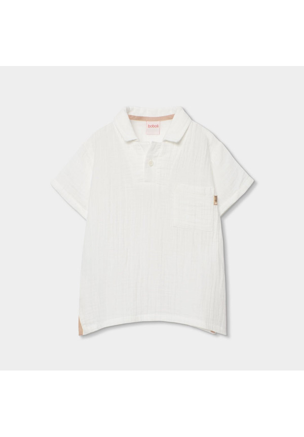 CAMISA BLANCA M/C BOBOLI