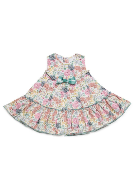 VESTIDO 2VOLANTES FLORES CUADROS