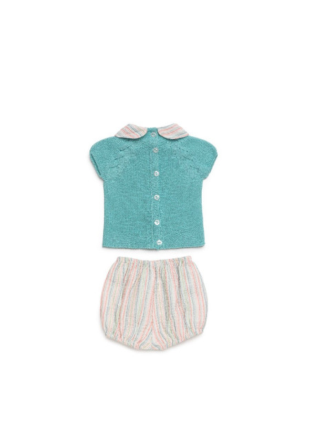 CONJUNTO PANTALON TELA YAS VERDE LAGO.