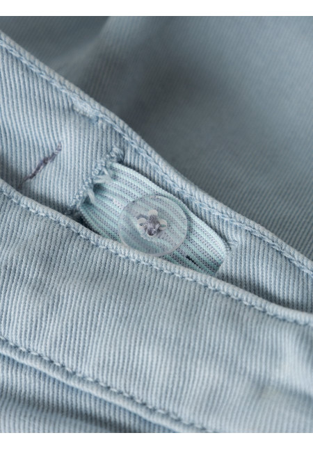 JEANS CORTO AZUL EMPOLVADO