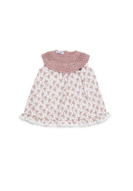 VESTIDO CUERPO PUNTO KOALA ROSA JULIANA