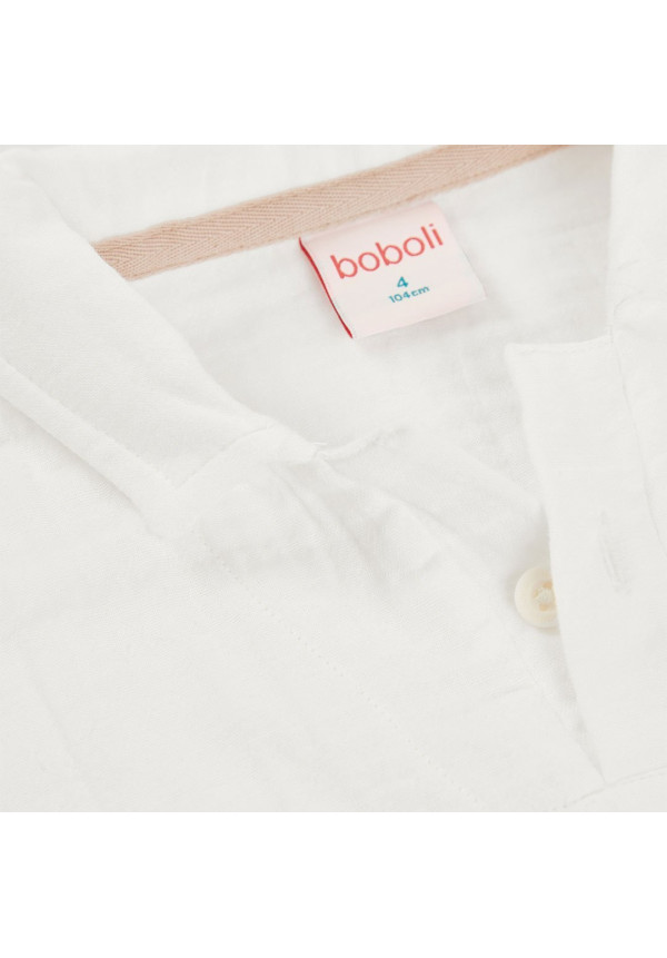 CAMISA BLANCA M/C BOBOLI