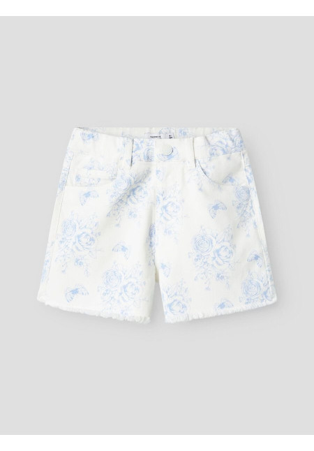 SHORT FLOWERS AZUL