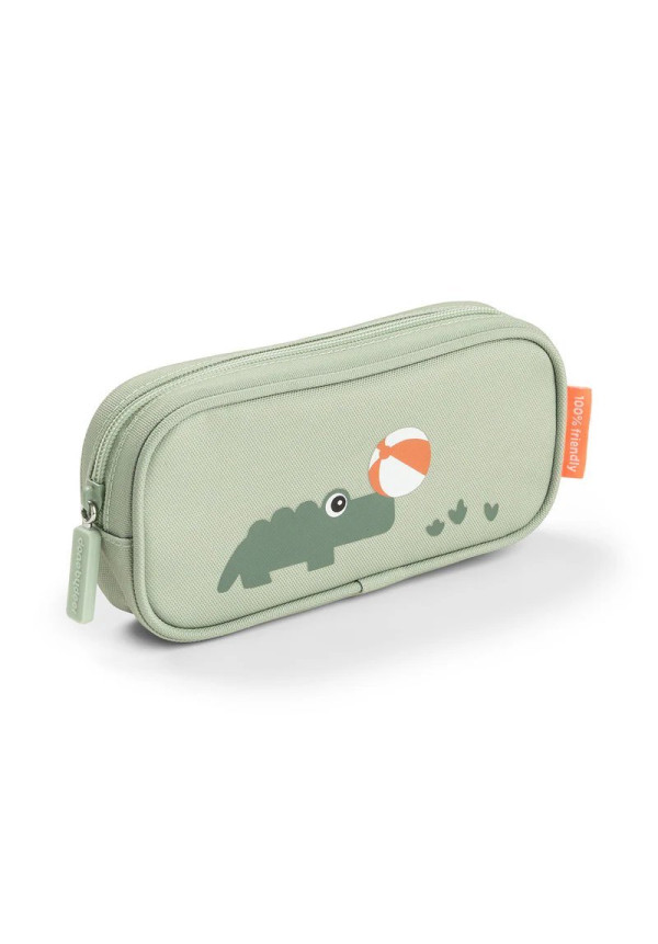 ESTUCHE CROCO VERDE