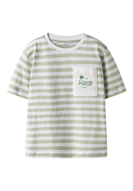 CAMISETA RAYAS VERDES TROPICAL