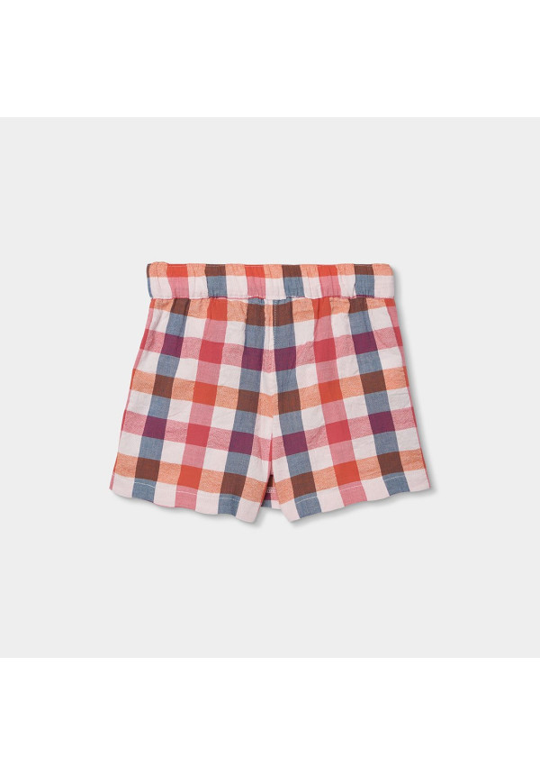FALDA PANTALON VICHY NARANJA BOBOLI