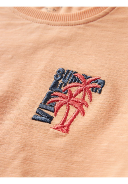CAMISETA M/C PALMERA NARANJA