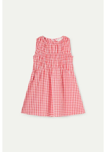 VESTIDO VICHY ROJO COMPAÑIA