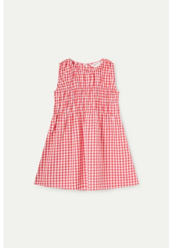VESTIDO VICHY ROJO COMPAÑIA